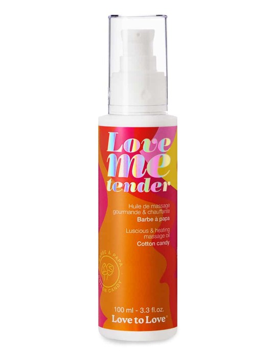 Huile de massage Love Me Tender Barbe à papa 100ml