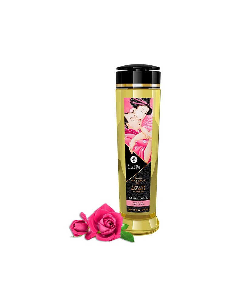 Huile de massages Aphrodisia Pétales de Rose 240mL