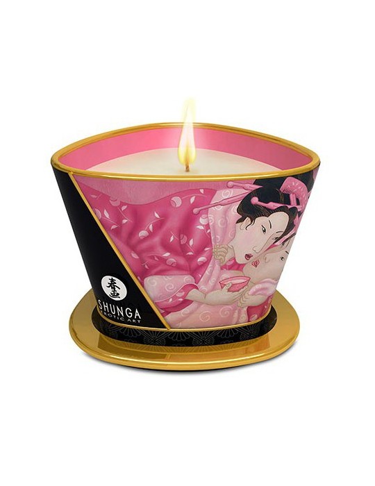 Chandelle de massage APHRODISIA Pétales de Rose 170mL Chandelle de massage APHRODISIA Pétales de Rose 170mL