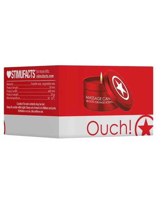 Bougie Candle Star Orange Sanguine 50g