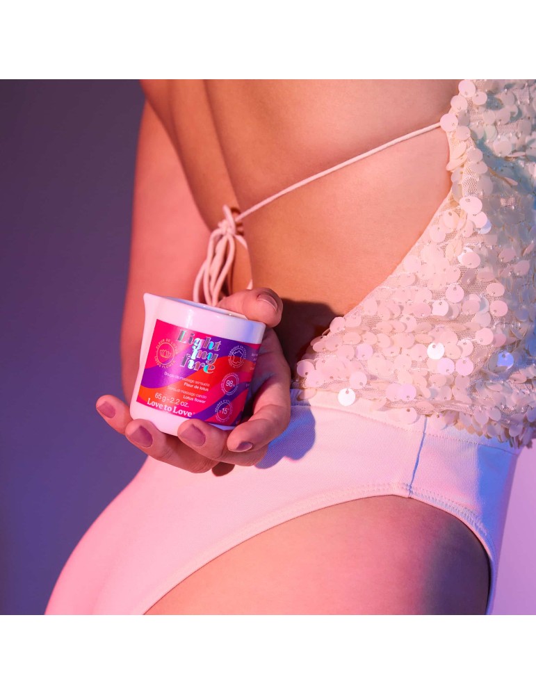 Bougie de Massage Light My Fire 65g Fleur de Lotus