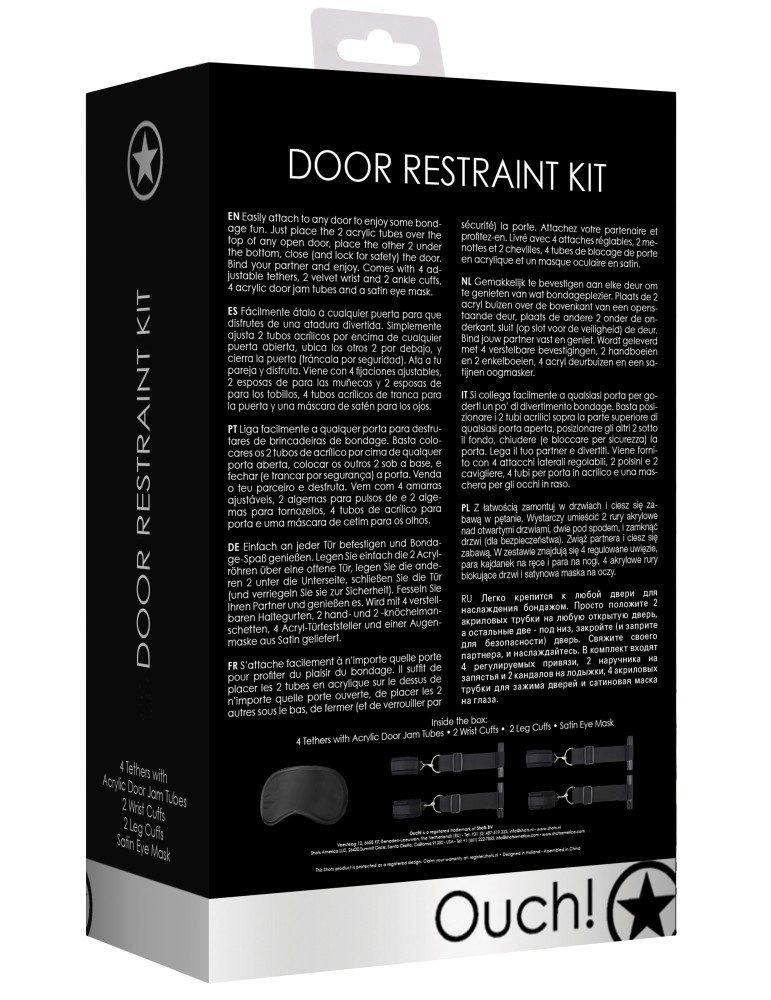 Kit d'attaches de porte