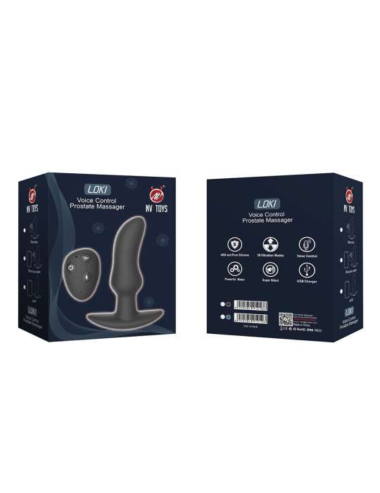 Stimulateur de prostate télécommandé USB avec option commande vocale LOKI - WS-NV509