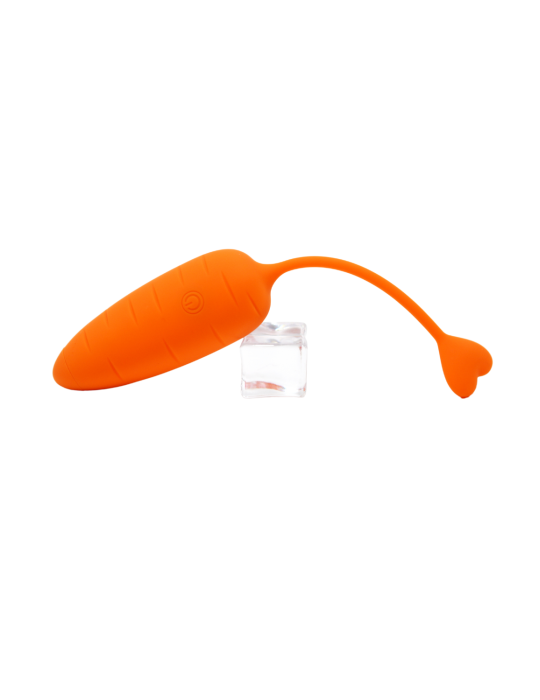 CARROT, Un Œuf vibrant avec télécommande, couleur et forme Carotte en silicone médical - BQ134ORA