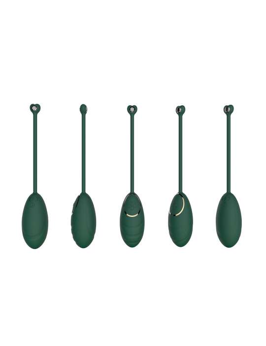 Œuf vibrant Vert Emeraude avec télécommande USB - DAISYGREEN