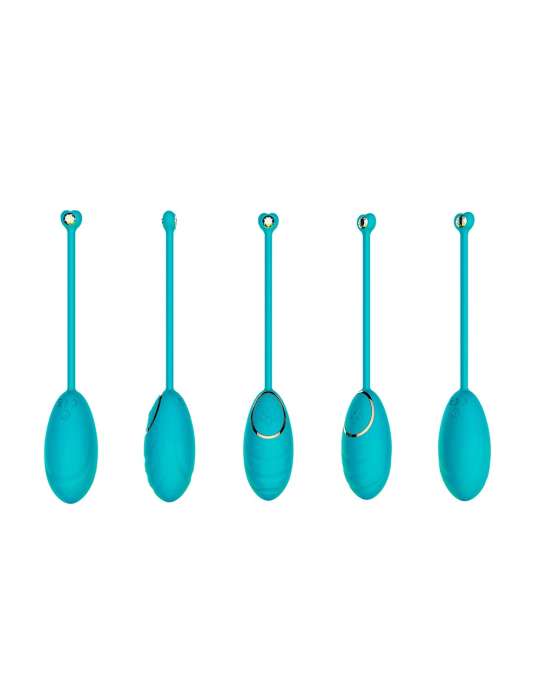 Œuf vibrant bleu avec télécommande USB - DAISYBLUE