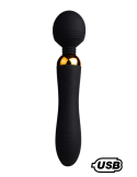 SHAKE Noir, Vibromasseur Wand USB en silicone médical avec 2 puissants moteurs indépendants - BQ107BLK SHAKE Noir, Vibromasseur Wand USB en silicone médical avec 2 puissants moteurs indépendants - BQ107BLK