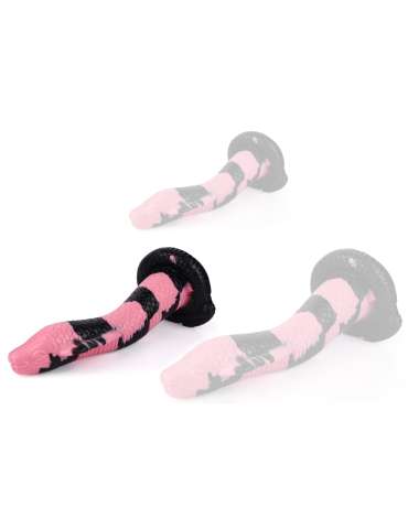 Gode Cobra Snake M 22 x 6cm Noir-Rose