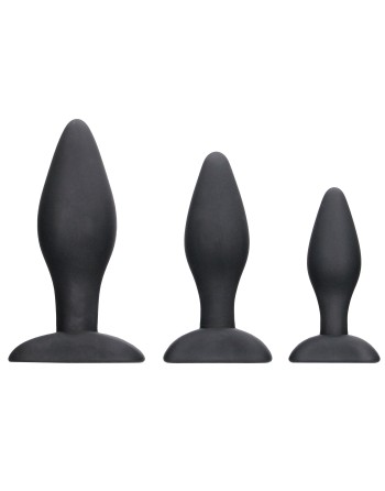 Lot de 3 Plugs Apex Butt Silicone