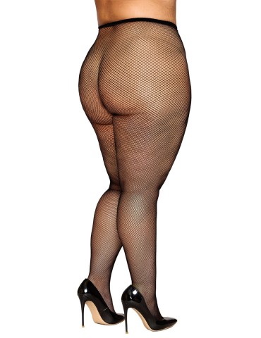 Collant résille grande taille fine maille noir - DG0542XBLK 2
