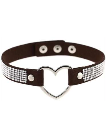 Ras de cou Heart Strass Noir
