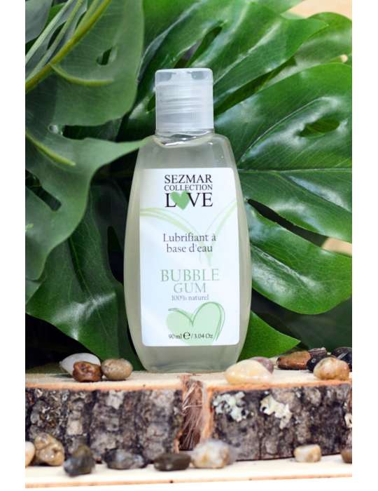 Lubrifiant à base d'eau 100% naturel Bubble Gum 90 ml - SEZ086
