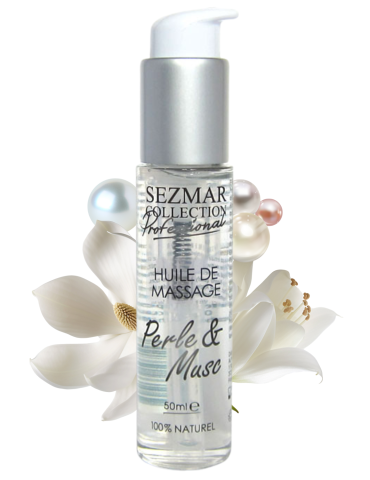 Huile de massage professionnelle Perle  Musc 100% naturelle 50 ml - SEZ101
