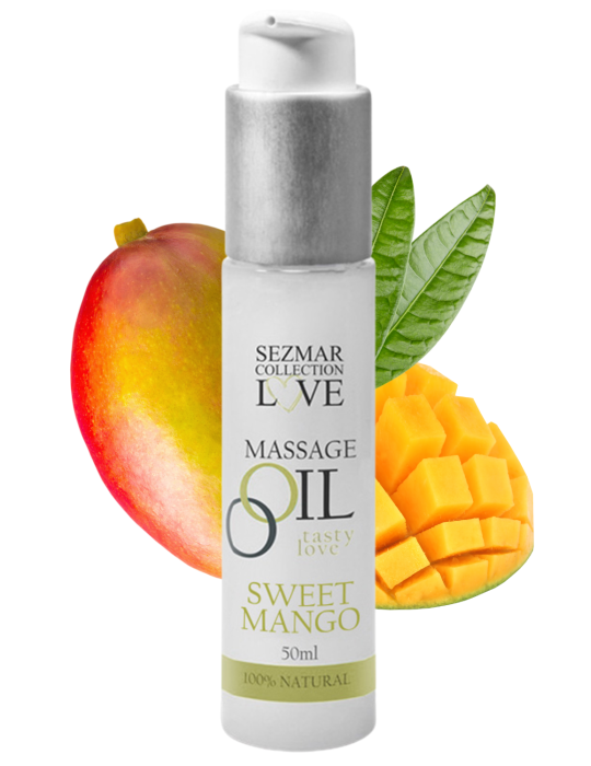 Huile de massage comestible mangue 50ml - SEZ064