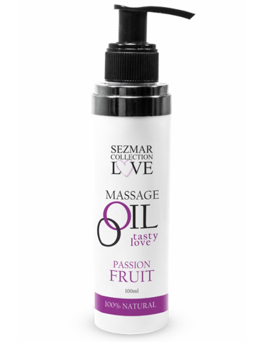 Huile de massage comestible Fruit de la passion 100ml - SEZ052A