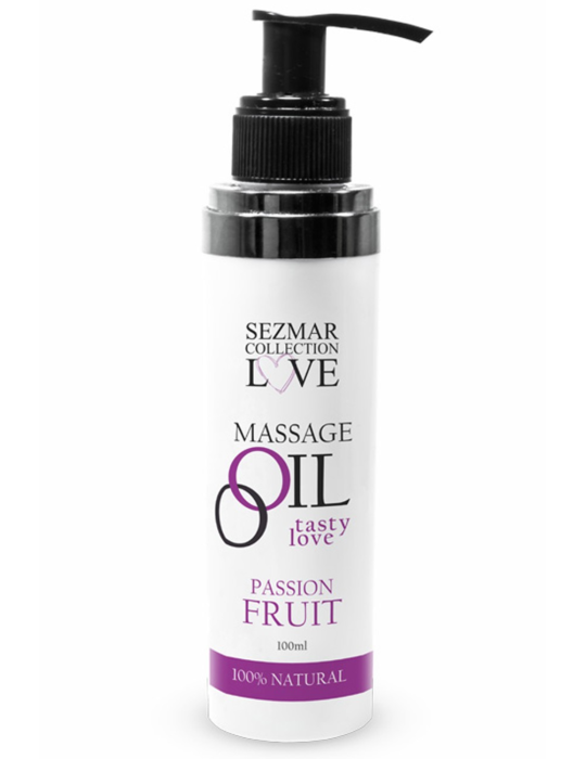 Huile de massage comestible Fruit de la passion 100ml - SEZ052A