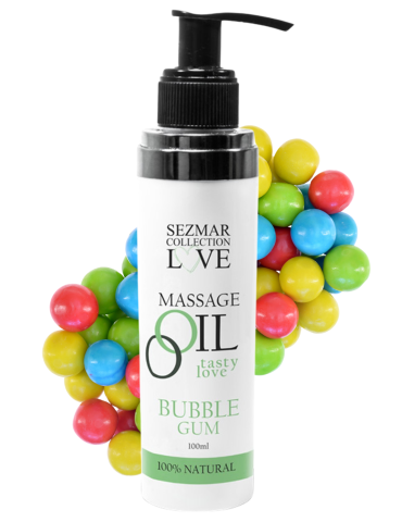 Huile de massage comestible bubble gum 100ml - SEZ051A