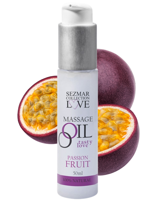 Huile de massage comestible Fruit de la passion 50ml - SEZ052