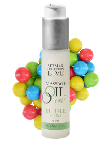 Huile de massage comestible bubble gum 50ml - SEZ051