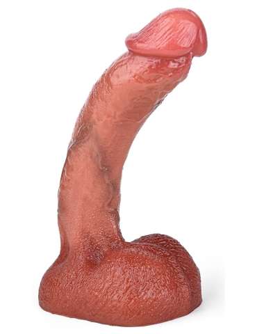 Gode Curved Balls 16 x 3.5cm Marron