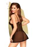 Nuisette et string Noir Casual seduction - PH0014BLK Nuisette et string Noir Casual seduction - PH0014BLK