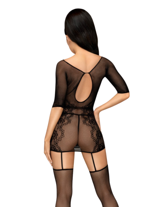 Bodystocking fantaisie noir High stakes - PH0116BLK