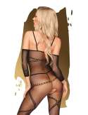 Bodystocking ouvert à l'entrejambe Noir Under arrest - PH0037BLK Bodystocking ouvert à l'entrejambe Noir Under arrest - PH0037BLK