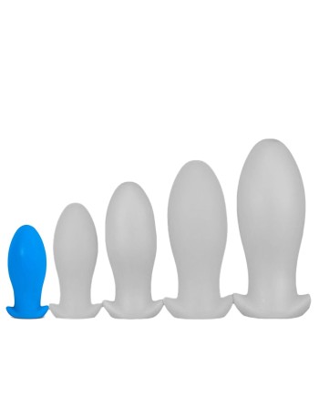 Plug silicone Saurus Egg S 10 x 4.5cm Bleu