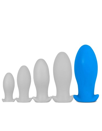 Plug silicone Saurus Egg XXL 18.5 x 8.3cm Bleu