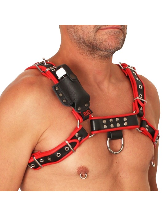 Support en cuir Aroma pour Harnais