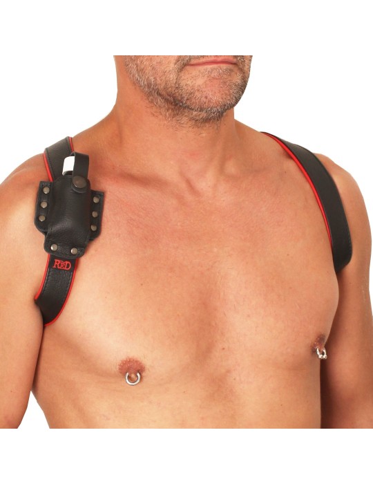 Support en cuir Aroma pour Harnais