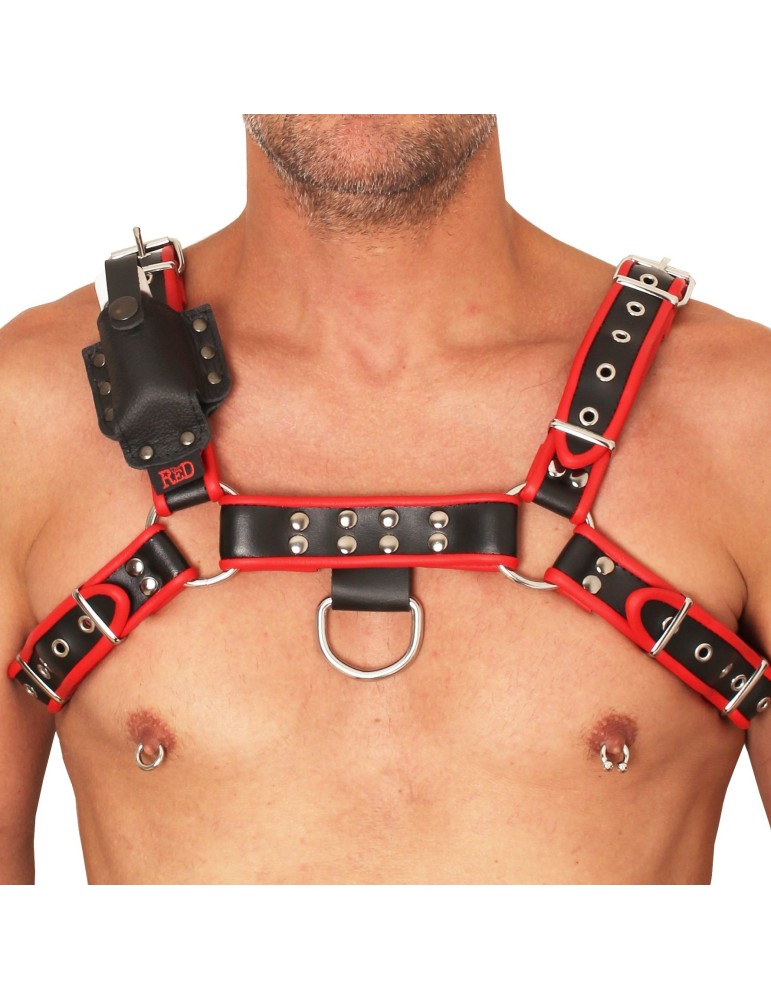 Support en cuir Aroma pour Harnais