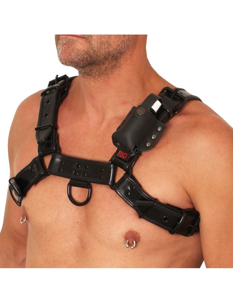 Support en cuir Aroma pour Harnais