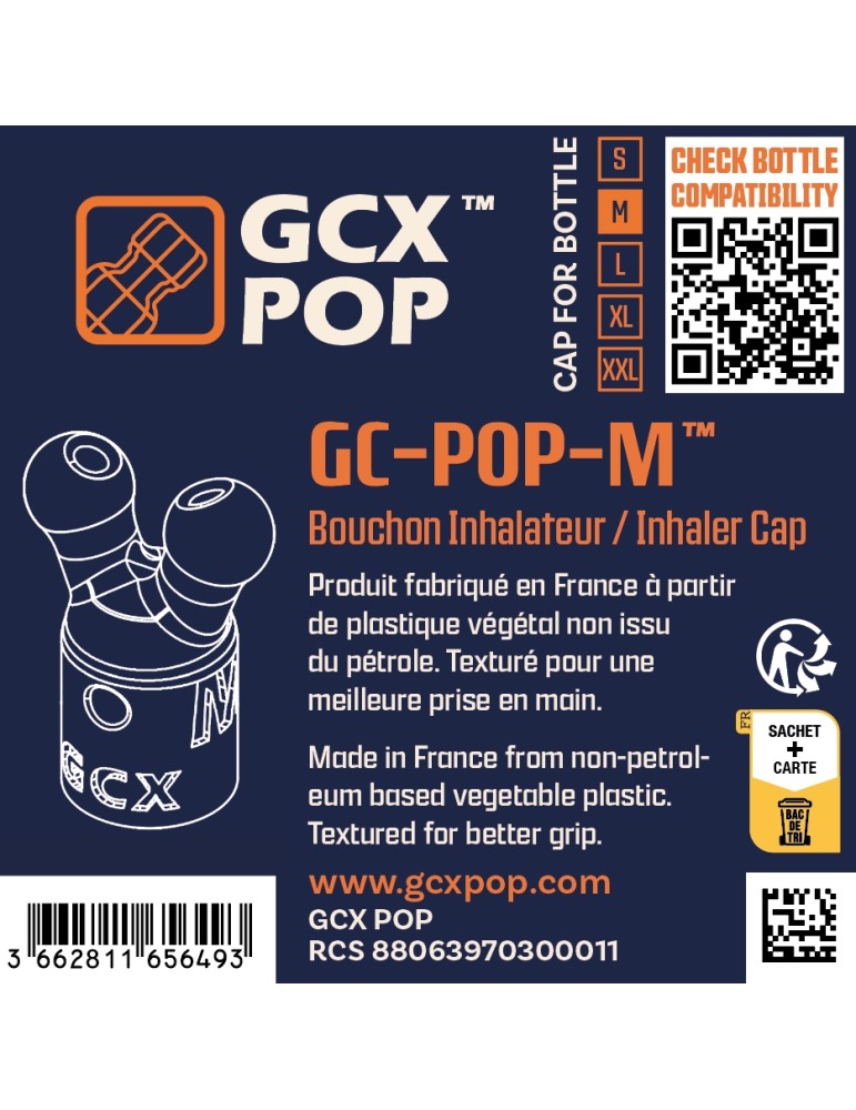 Bouchon Diffuseur précis d'Arôme GC-POP™ Taille M