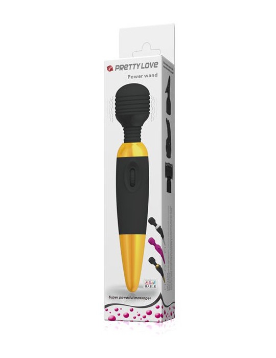 Vibro Power Wand Gold Pretty Love - Tête 45mm