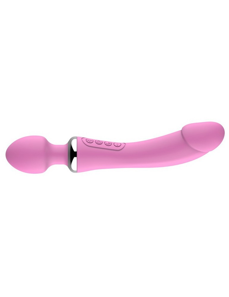 Dildo Wand Double Head 22 x 3.5 cm Rose