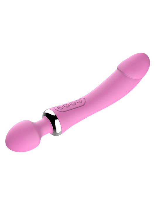 Dildo Wand Double Head 22 x 3.5 cm Rose