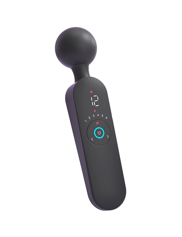 Wand chauffant Atlas Noir - Tête 50mm