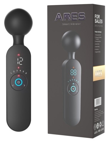 Wand chauffant Atlas Noir - Tête 50mm 2