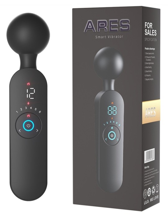 Wand chauffant Atlas Noir - Tête 50mm