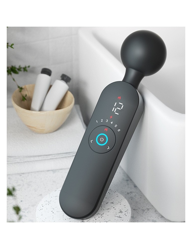 Wand chauffant Atlas Noir - Tête 50mm