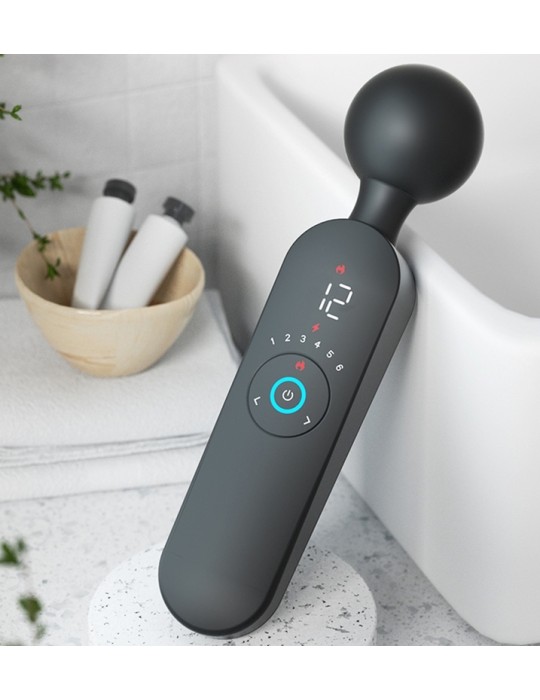 Wand chauffant Atlas Noir - Tête 50mm