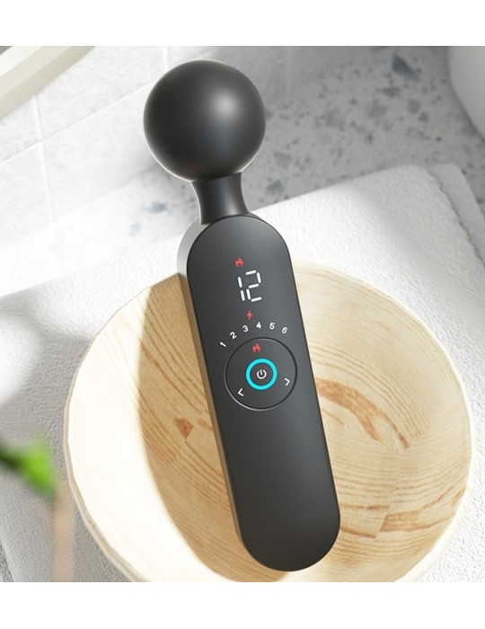 Wand chauffant Atlas Noir - Tête 50mm