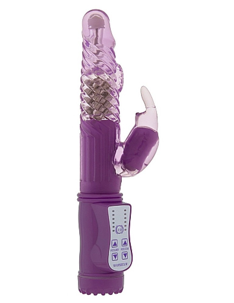 Vibro rabbit rotatif Vibe Coin 23cm Violet