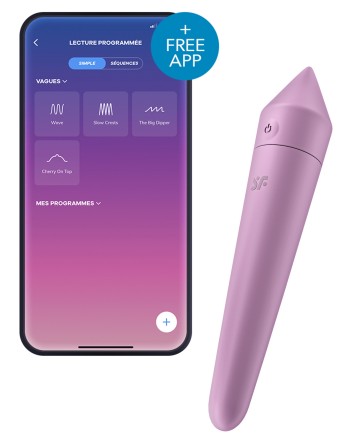 Stimulateur de clitoris Ultra Power Bullet 8 Satisfyer Lilas