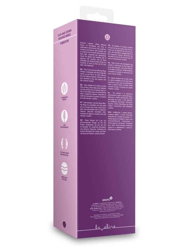 Vibro Rabbit 3 Up-And-Down 13 x 3.9cm