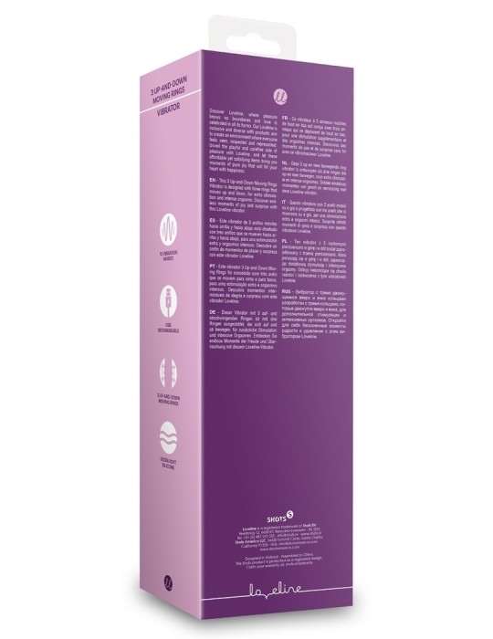 Vibro Rabbit 3 Up-And-Down 13 x 3.9cm