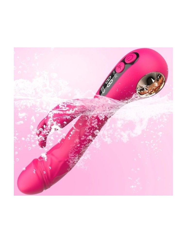 Vibro Rabbit Spotbit 14 x 3.7cm Rose