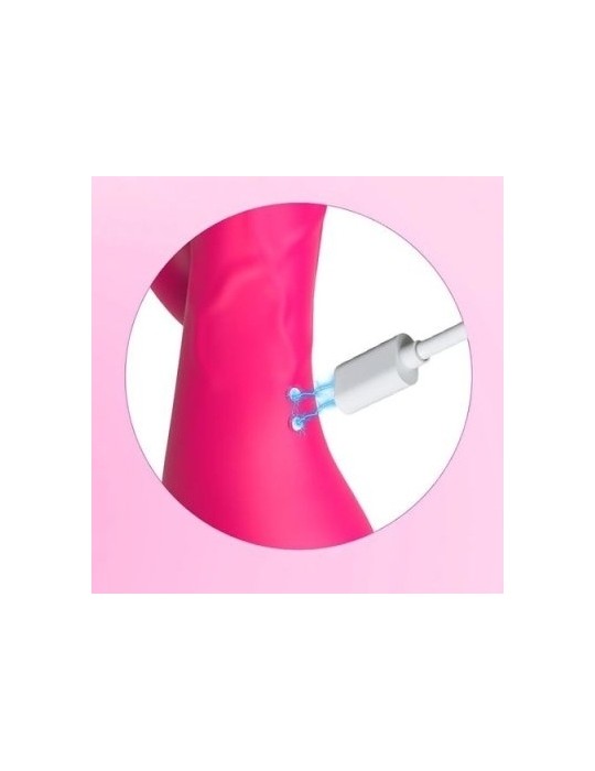 Vibro Rabbit Spotbit 14 x 3.7cm Rose