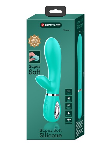 Vibro Rabbit Thomas 11 x 3.8cm Turquoise 2